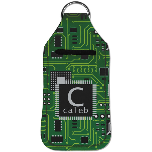 Circuit Board Sanitizer Holder Keychain - Large (Front)