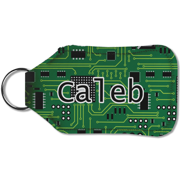 Circuit Board Sanitizer Holder Keychain - Small (Back)