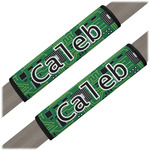 Circuit Board Seat Belt Covers (Set of 2) (Personalized)