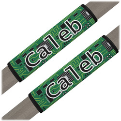 Circuit Board Seat Belt Covers (Set of 2) (Personalized)