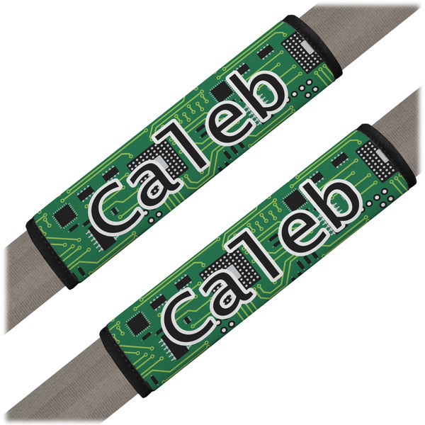 Custom Circuit Board Seat Belt Covers (Set of 2) (Personalized)