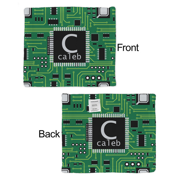 Circuit Board Security Blanket - Front & Back View