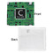 Circuit Board Security Blanket - Front & White Back View