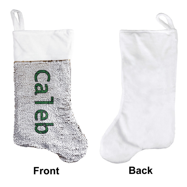 Circuit Board Sequin Stocking - Approval