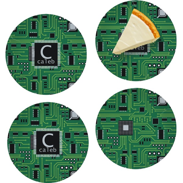 Circuit Board Set of Appetizer / Dessert Plates