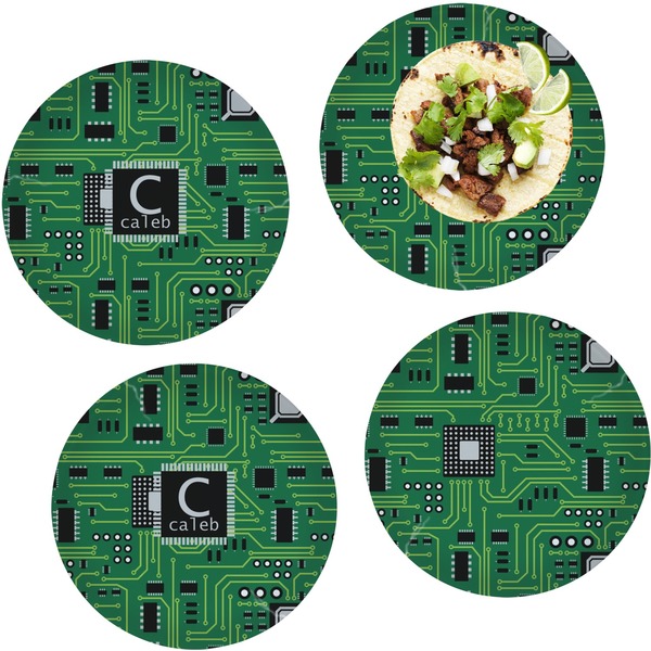 Circuit Board Set of Lunch / Dinner Plates