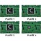 Circuit Board Set of Rectangular Dinner Plates (Approval)