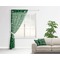 Circuit Board Sheer Curtain With Window and Rod - in Room Matching Pillow