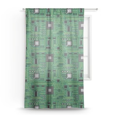 Circuit Board Sheer Curtains (Personalized)