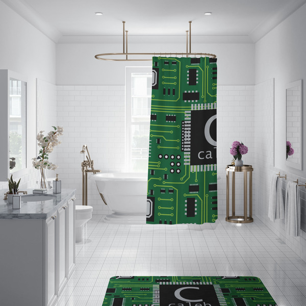 Circuit Board Shower Curtain - 70"x83"