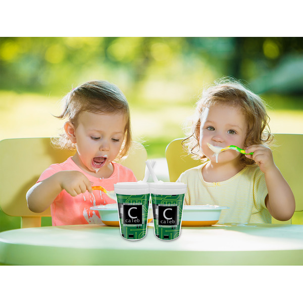 Circuit Board Sippy Cups w/Straw - LIFESTYLE