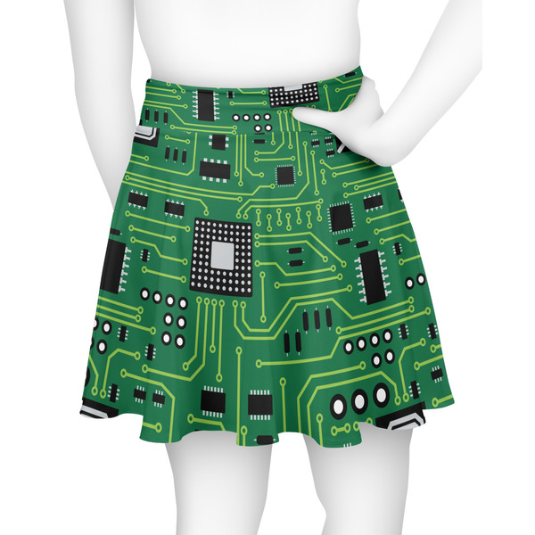 Circuit Board Skater Skirt - Back