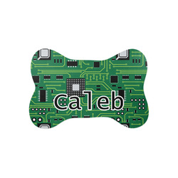 Circuit Board Bone Shaped Dog Food Mat (Small) (Personalized)