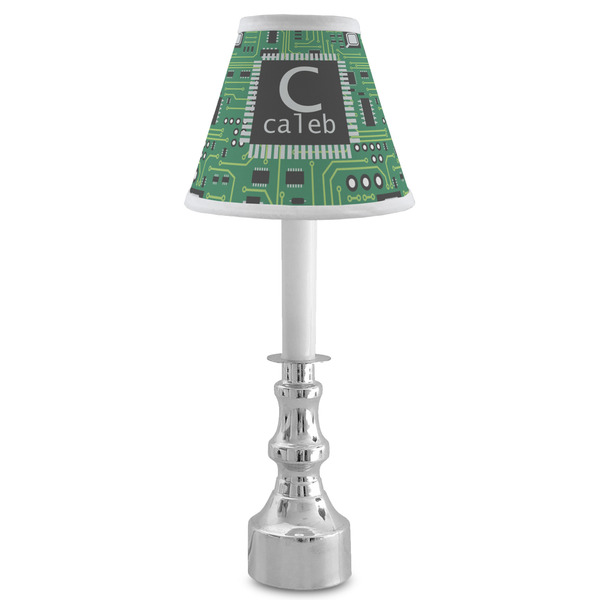 Circuit Board Small Chandelier Lamp - LIFESTYLE (on candle stick)