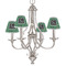 Circuit Board Small Chandelier Shade - LIFESTYLE (on chandelier)
