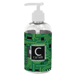 Circuit Board Plastic Soap / Lotion Dispenser (8 oz - Small - White) (Personalized)