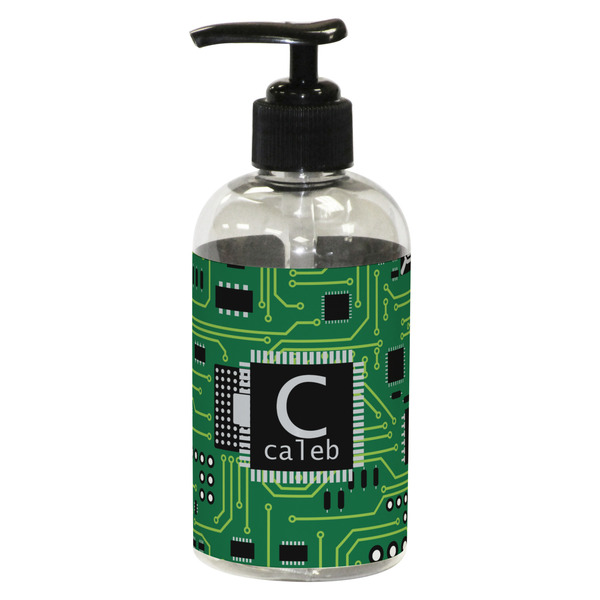 Custom Circuit Board Plastic Soap / Lotion Dispenser (8 oz - Small - Black) (Personalized)