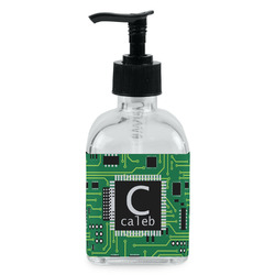 Circuit Board Glass Soap & Lotion Bottle - Single Bottle (Personalized)
