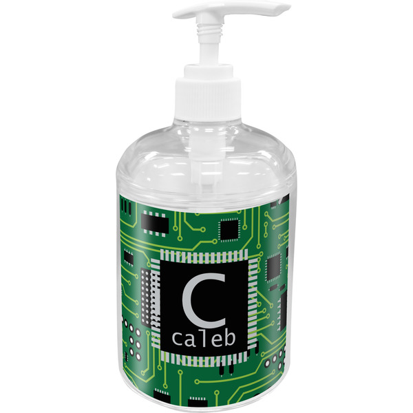 Custom Circuit Board Acrylic Soap & Lotion Bottle (Personalized)