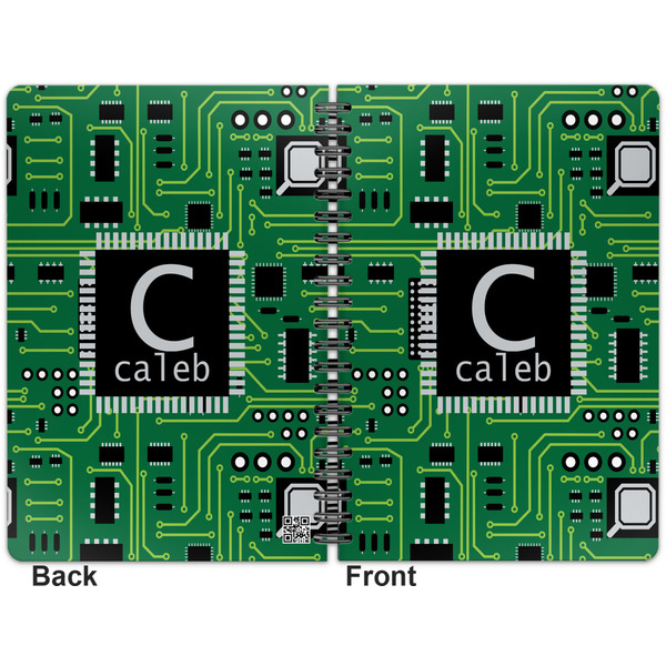 Circuit Board Spiral Journal 7 x 10 - Apvl