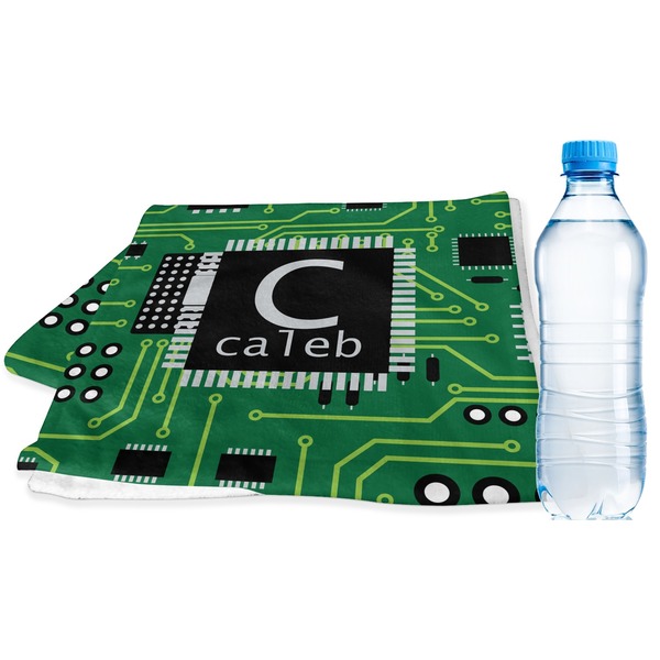 Custom Circuit Board Sports & Fitness Towel (Personalized)