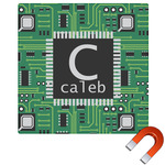 Circuit Board Square Car Magnet - 6" (Personalized)