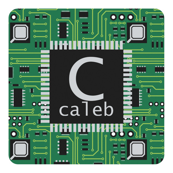 Custom Circuit Board Square Decal - Large (Personalized)