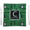 Circuit Board Glass Square Lunch / Dinner Plate 9.5" (Personalized)