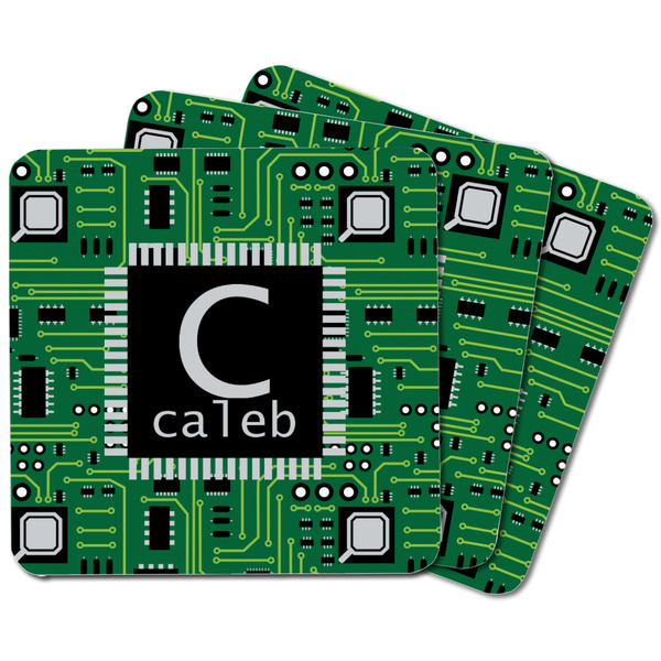Circuit Board Square Fridge Magnet - MAIN