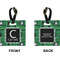 Circuit Board Square Luggage Tag (Front + Back)