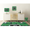Circuit Board Square Wall Decal Wooden Desk