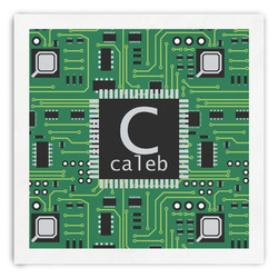 Circuit Board Paper Dinner Napkins (Personalized)