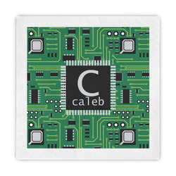 Circuit Board Standard Decorative Napkins (Personalized)