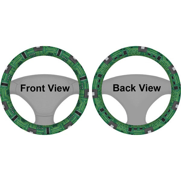 Circuit Board Steering Wheel Cover- Front and Back