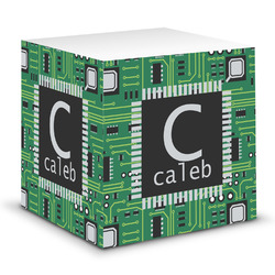 Circuit Board Sticky Note Cube (Personalized)