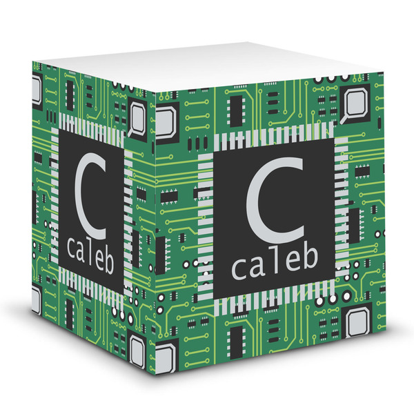 Custom Circuit Board Sticky Note Cube (Personalized)