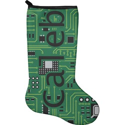 Circuit Board Holiday Stocking - Neoprene (Personalized)