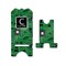 Circuit Board Stylized Phone Stand - Front & Back - Small
