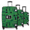 Circuit Board 3 Piece Luggage Set - 20" Carry On, 24" Medium Checked, 28" Large Checked (Personalized)