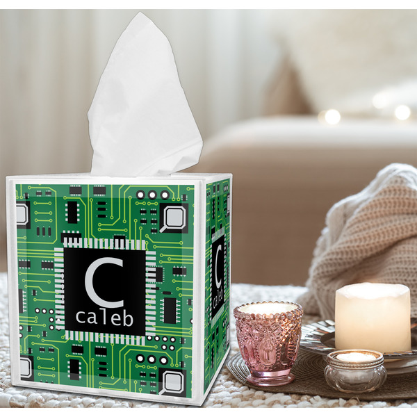 Circuit Board Tissue Box - LIFESTYLE