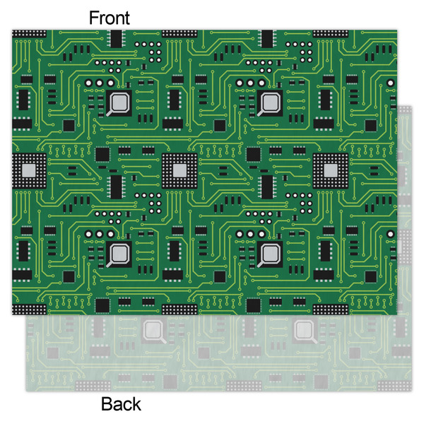 Circuit Board Tissue Paper - Lightweight - Large - Front & Back