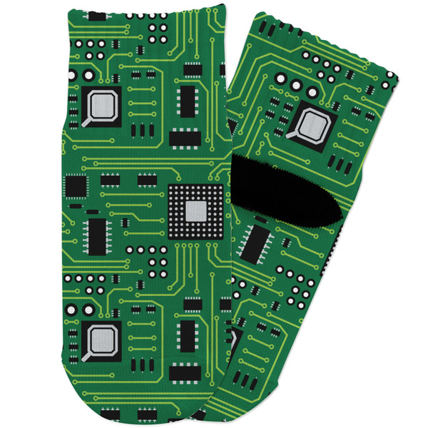 Custom Circuit Board Toddler Ankle Socks