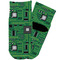Circuit Board Toddler Ankle Socks - Single Pair - Front and Back