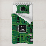 Circuit Board Toddler Bedding w/ Name and Initial