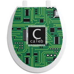 Circuit Board Toilet Seat Decal (Personalized)