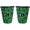 Circuit Board Trash Can Black - Front and Back - Apvl