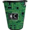 Circuit Board Waste Basket - Single Sided (Black) (Personalized)