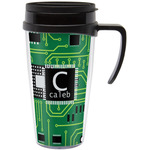Circuit Board Acrylic Travel Mug with Handle (Personalized)