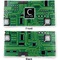 Circuit Board Vinyl Check Book Cover - Front and Back