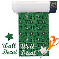 Circuit Board Pattern Vinyl Sheet (Re-position-able)